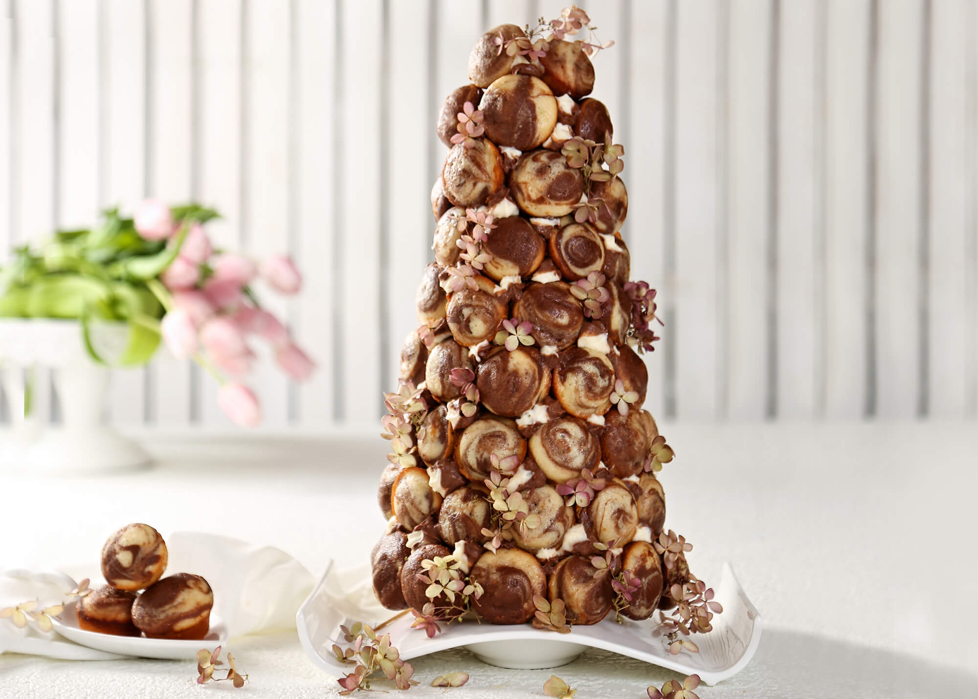 Mini Marble Muffin Tower